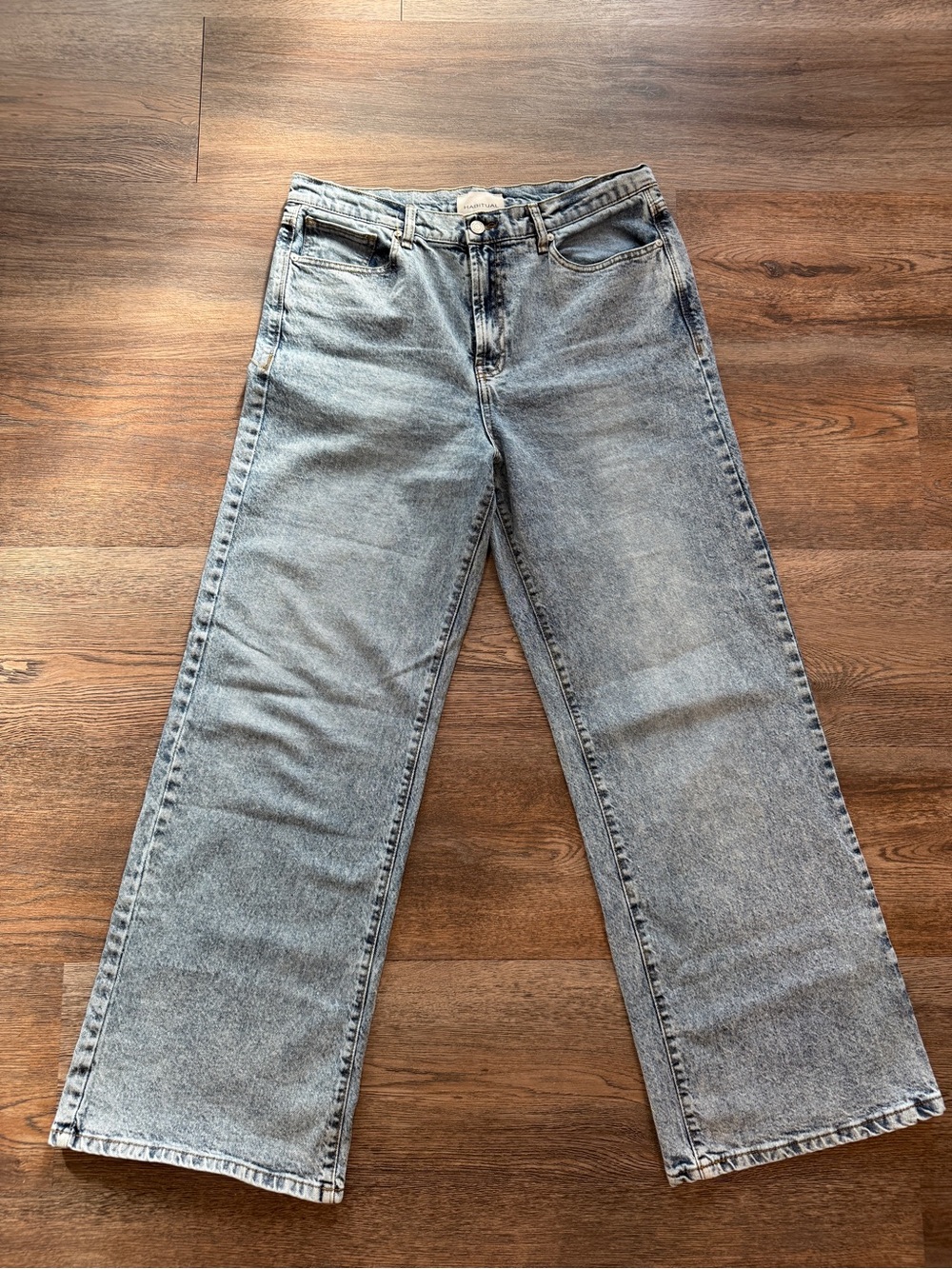 Habitual High-Rise Wide-Leg Women’s Jeans - Light Wash Blue